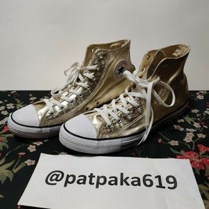 Converse Chuck Taylor All Star High Top Gold Sz 13